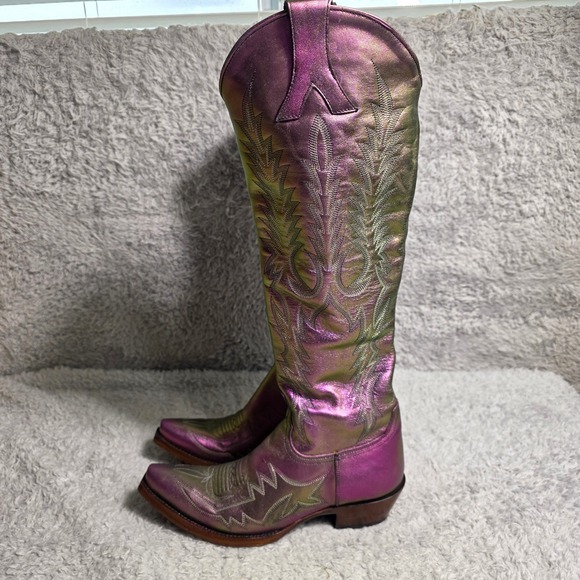Old Gringo Mayra Bis Prisma Iridescent Cowboy Boots Snip Toe 7B NEW - Picture 1 of 13